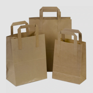 Brown Paper Carrier Bags S,M,L x 250