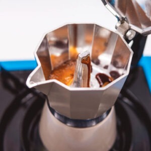 Stove Top Espresso In Action